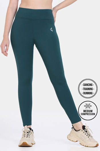 Zelocity Quick Dry Gym Leggings Deep Teal